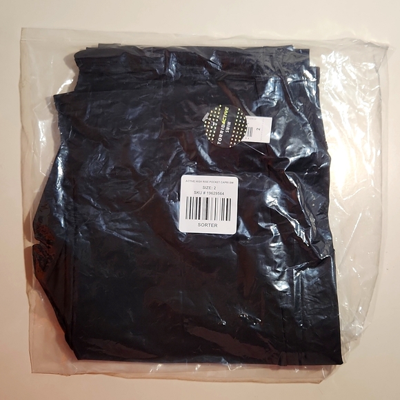 ❤NWT VINTAGE TORRID SWIM BOTTOM - ACTIVE HIGH WAIST POCKETS LEGGING CAPRI PLUS - Picture 3 of 10